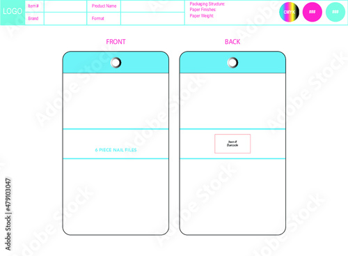 Customizable Bag Packaging Vector Illustration, Custom Dieline Scaled Template, True to size Package Design, Editable Vector Adobe Illustrator Template, Real Size Package Design Dimension Print Ready