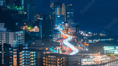 Fotografering 海峡ゆめタワーから見る夜景　山口県下関市