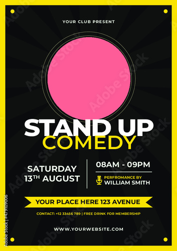 Stand Up Comedy Flyer