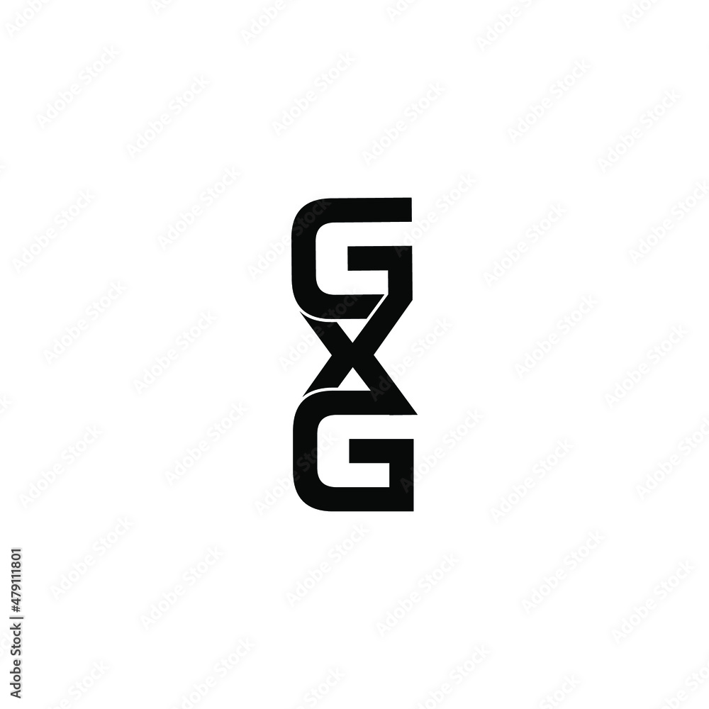 gxg letter initial monogram logo design gxg letter initial monogram logo design