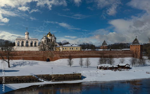 winter landscape with castle