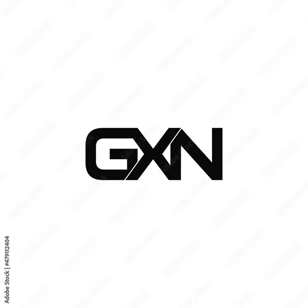 gxn letter initial monogram logo design gxn letter initial monogram logo design