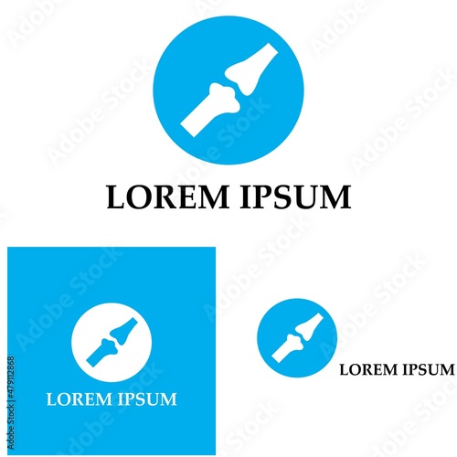 Bone logo vector template illustration