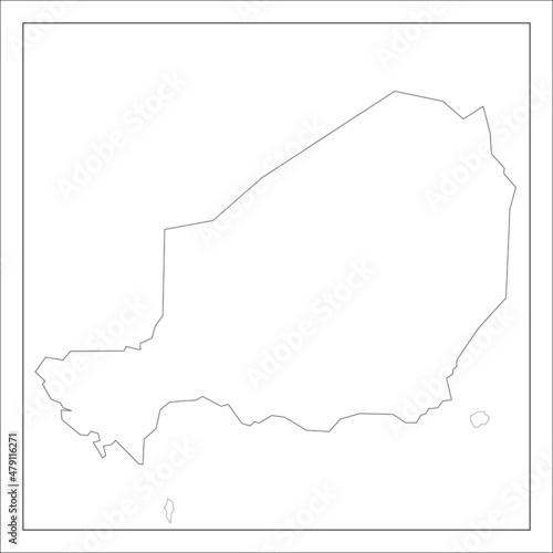 ニジェールの地図です。