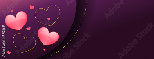 love hearts card for valentines day event