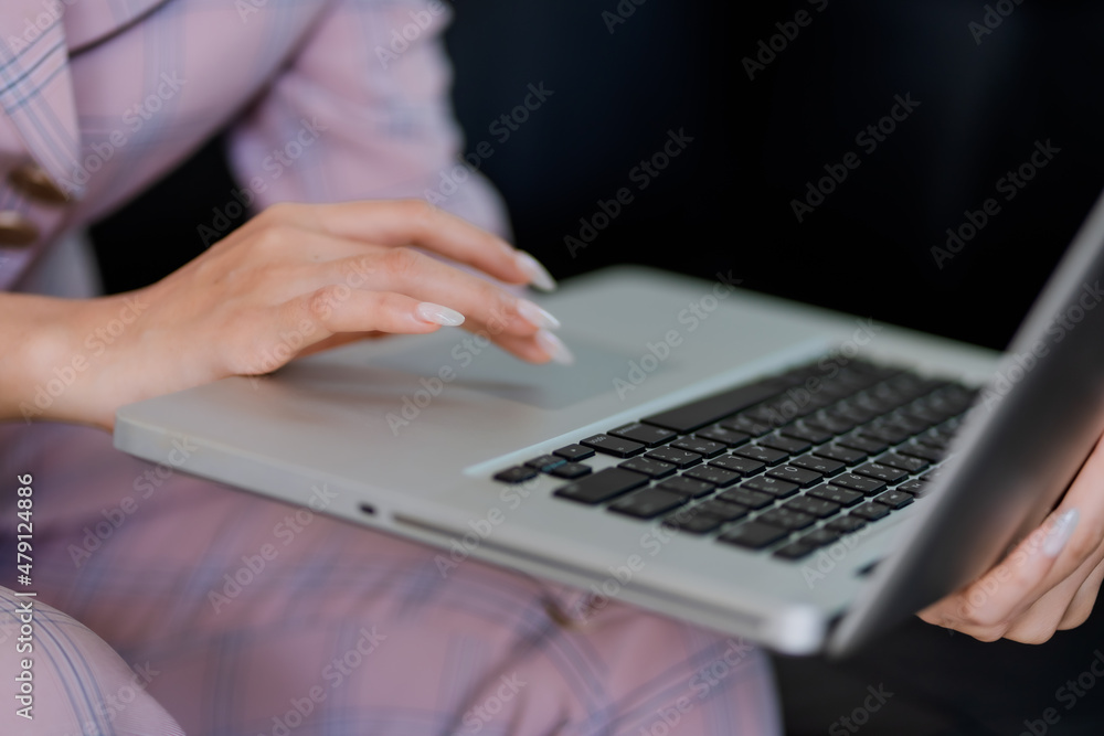 business woman drinking water on the sofa business woman drinking water on the sofa