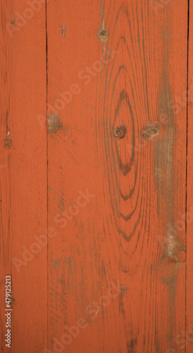 Decorative red wood fence board 