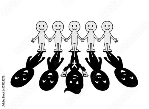 悪い人間関係　金銭による支配　円