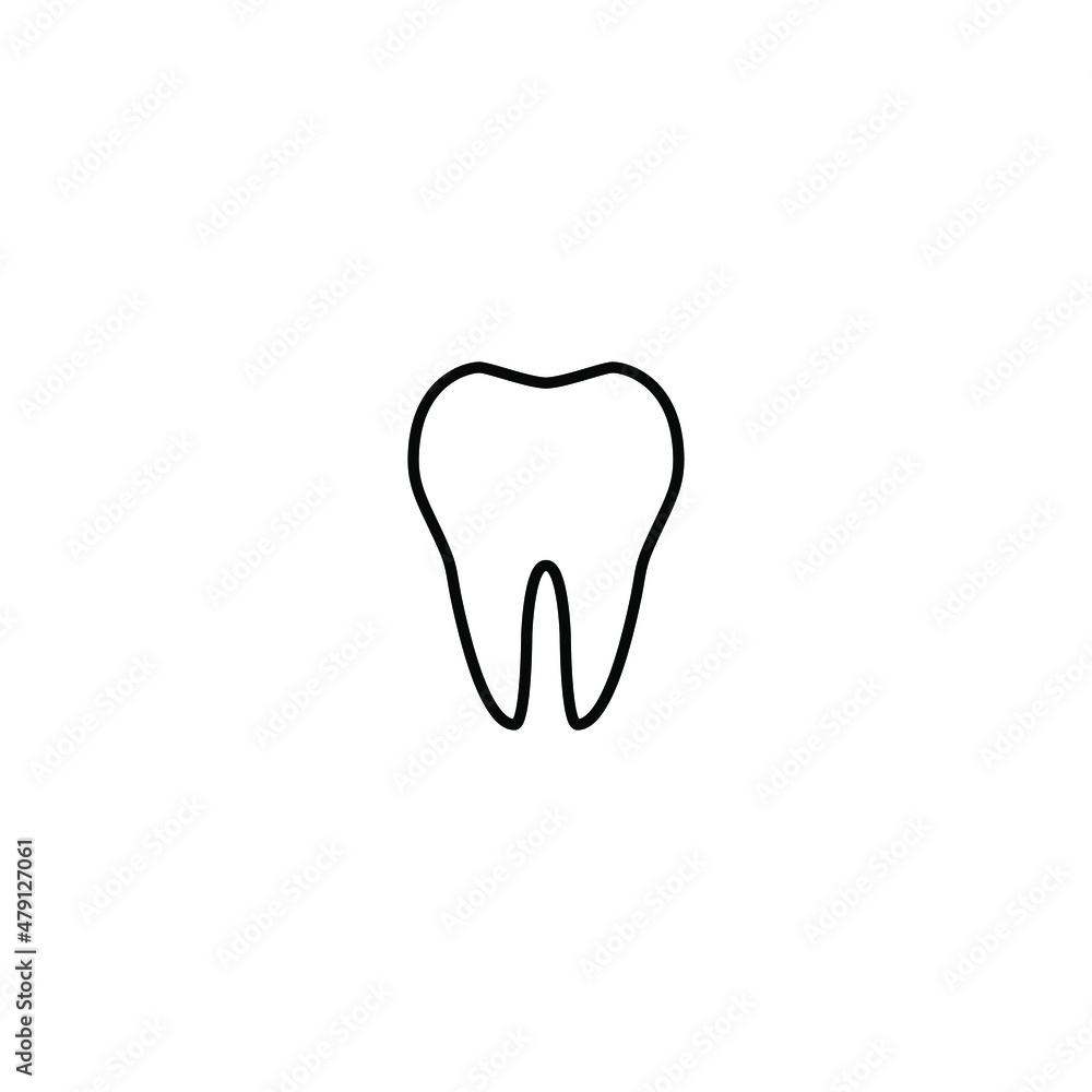 vector illustration of teeth in line shape for icon, symbol or logo vector illustration of teeth in line shape for icon, symbol or logo
