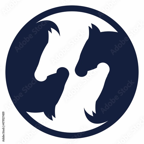 twin horses