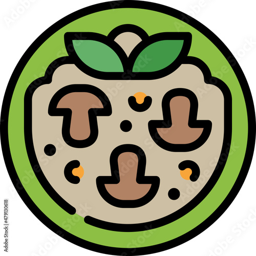 risotto filled outline icon
