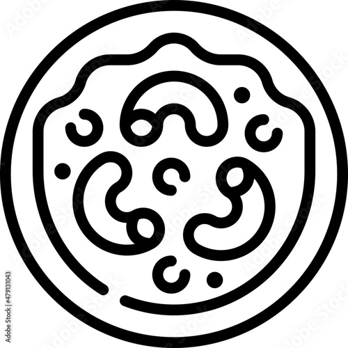 macaroni line icon