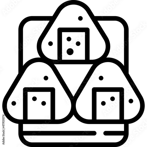onigiri line icon