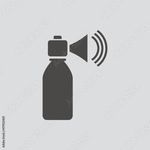 klaxon icon isolated sign symbol and flat style for app, web and digital design. Vector illustration.