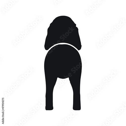 Bloodhound pet dog species silhouette