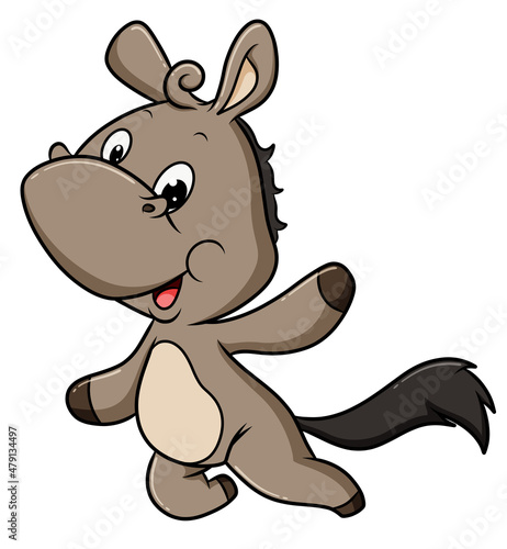 The dancer horse is showing its style in its performance