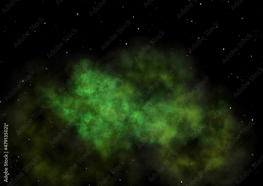 Naklejka premium Star field in space and a nebulae