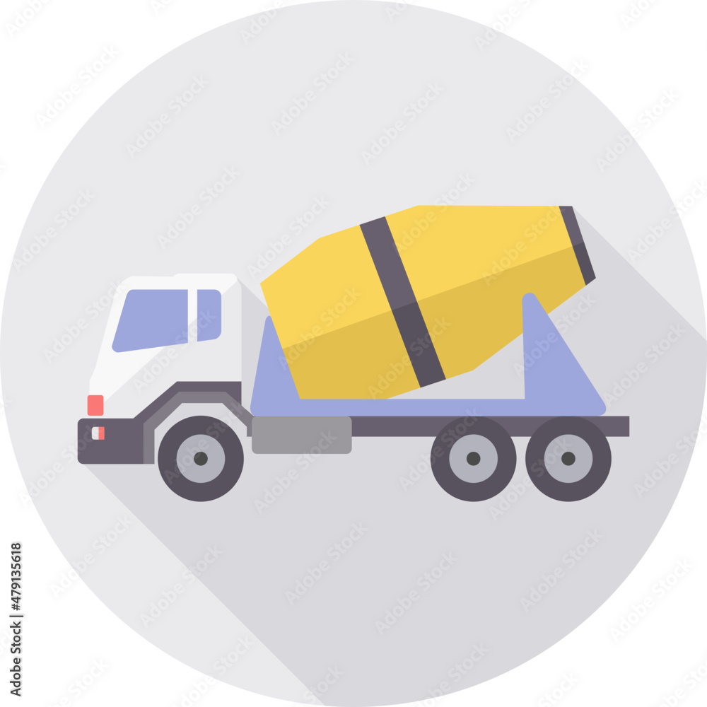 Fototapeta premium Concrete Mixer Truck