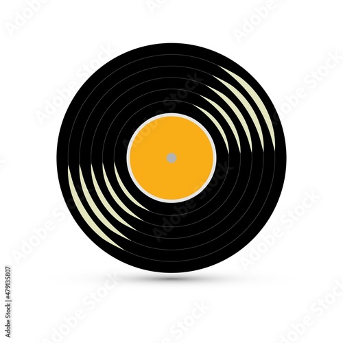 Vector of a vinyl record album