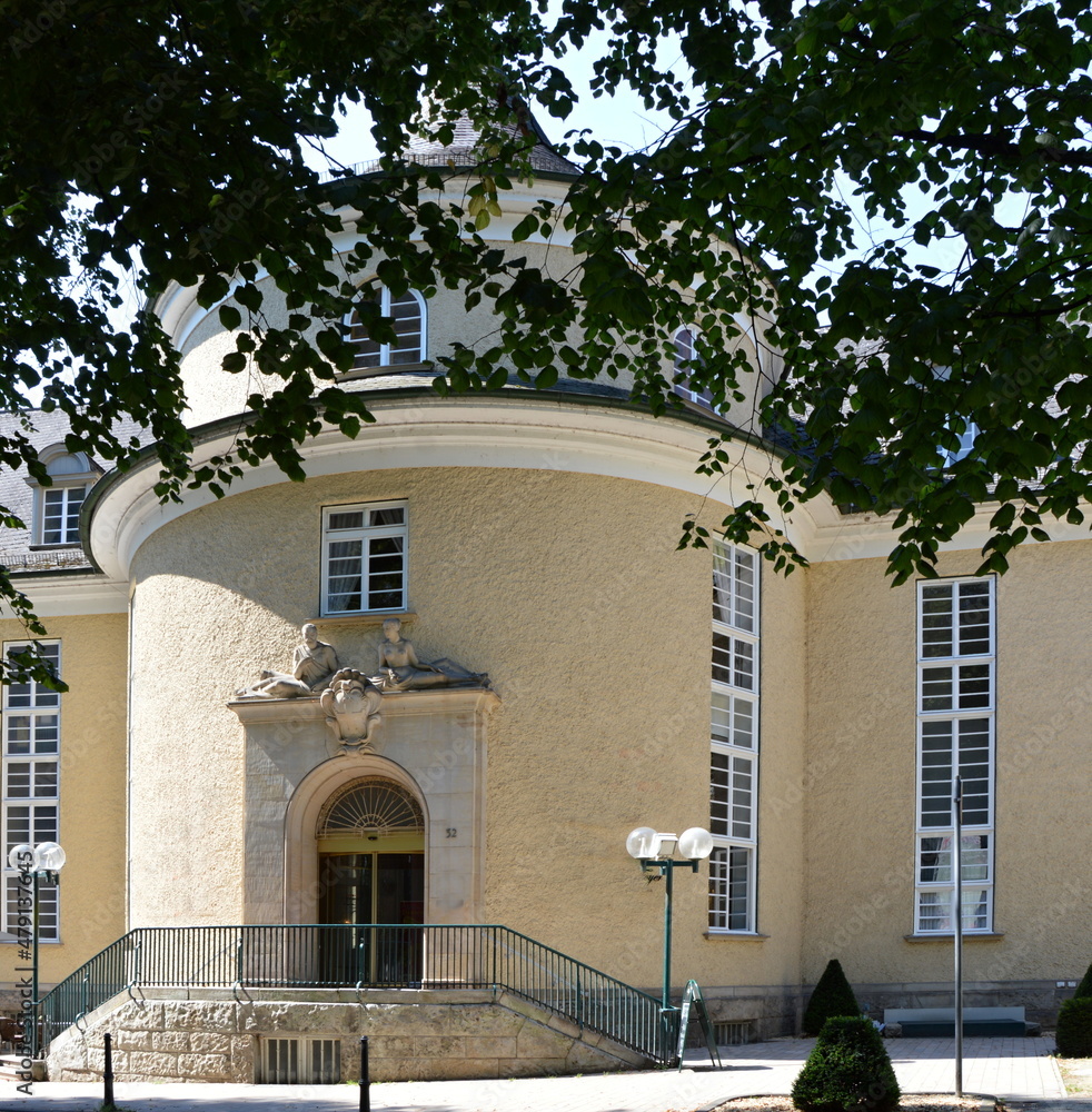 Fototapeta premium Historisches Bauwerk in der Kur Stadt Bad Pyrmont, Niedersachsen
