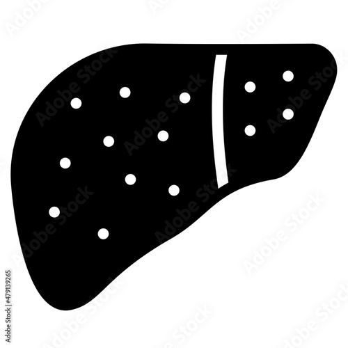 cirrhosis glyph icon