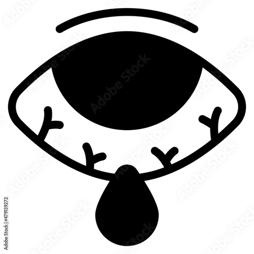 conjunctivitis glyph icon