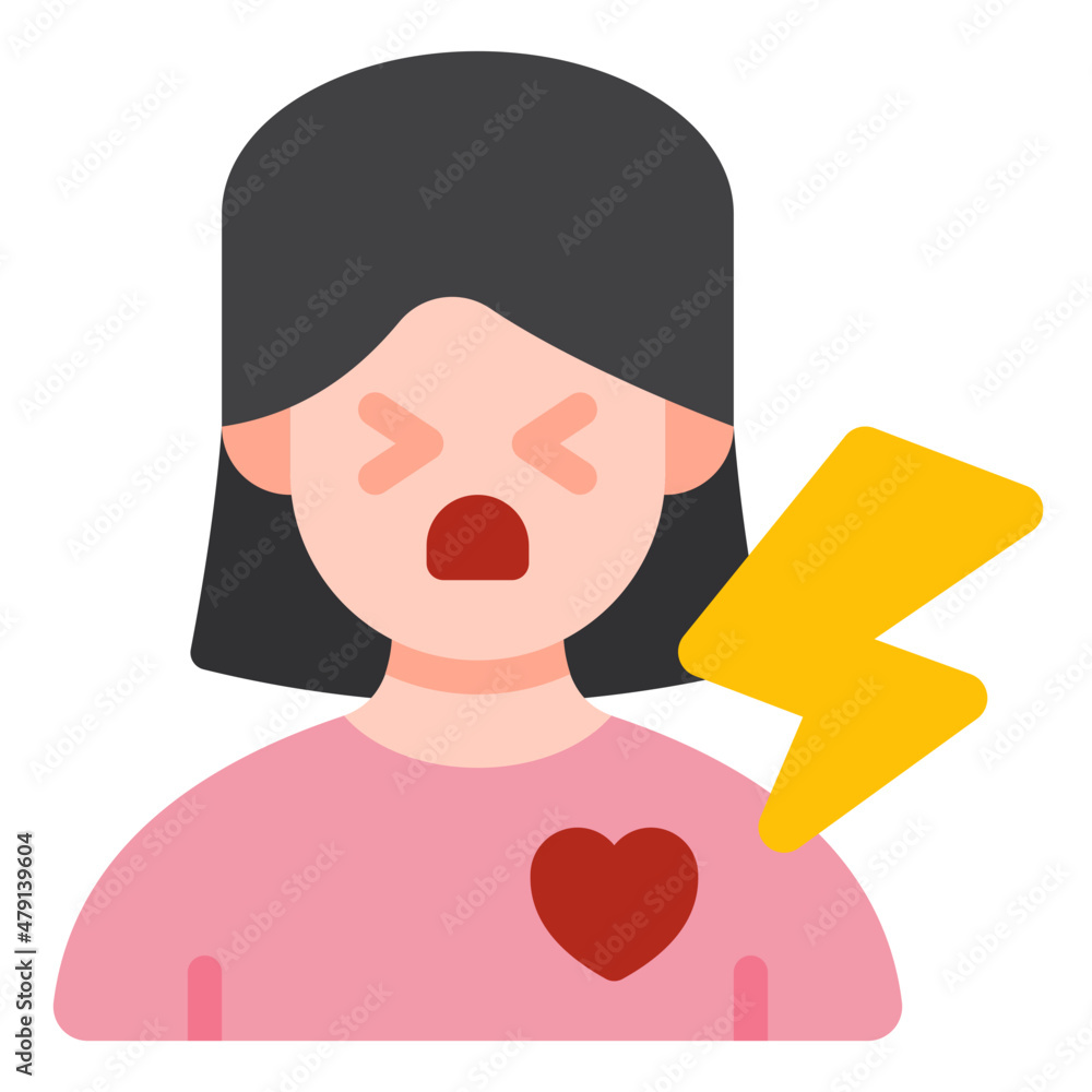 heart disease flat icon heart disease flat icon