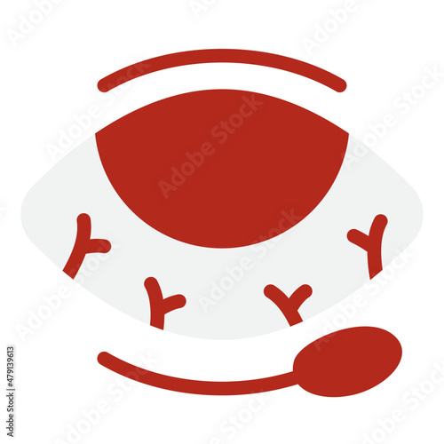 hordeolum flat icon