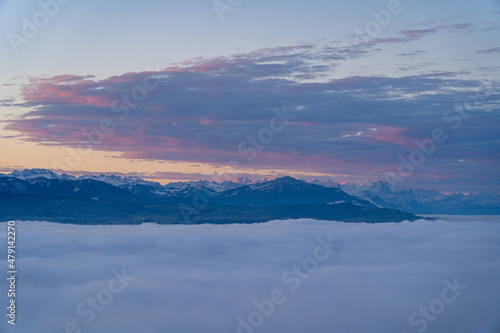 Sonnenaufgang über dem Nebelmeer