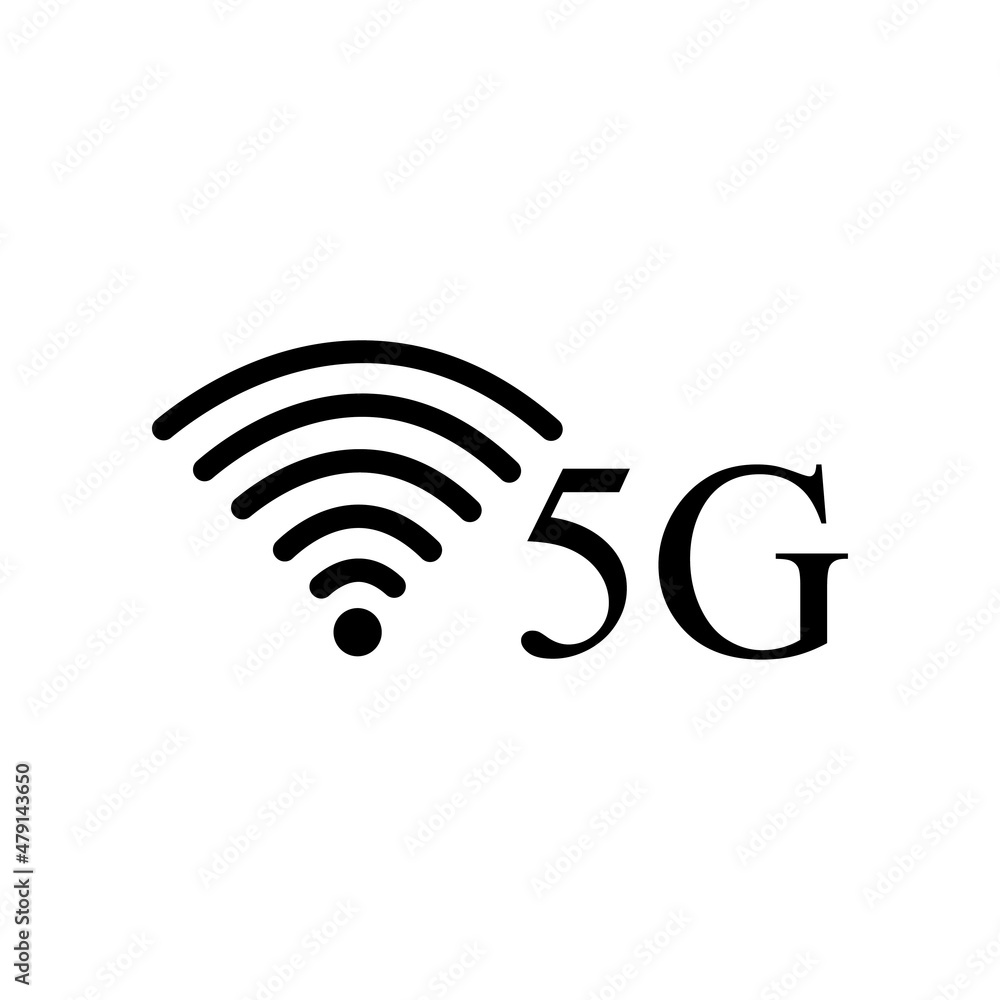 5G Icon vector flat design 5G Icon vector flat design