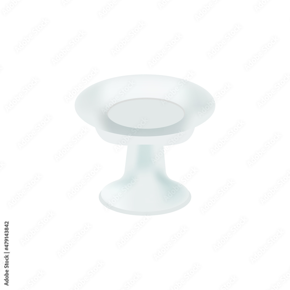 Glass vase on a white background, vector graphics Glass vase on a white background, vector graphics