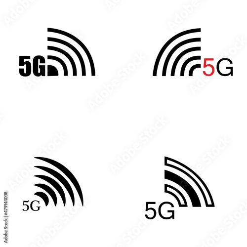 5G Icon vector flat design