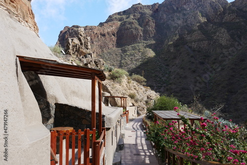 Höhlenwohnungen im Barranco de Guayadeque auf Gran Canaria photo