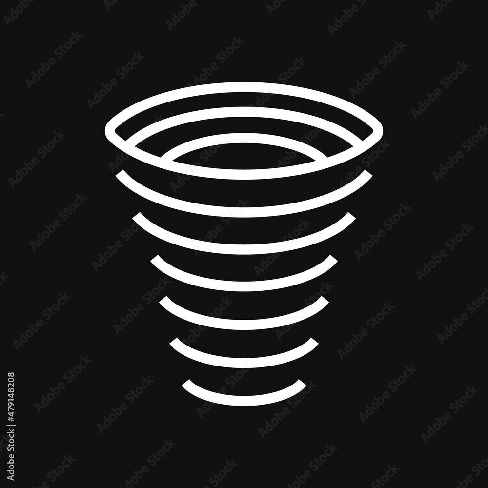 Hurricane vector icon on grey background Hurricane vector icon on grey background