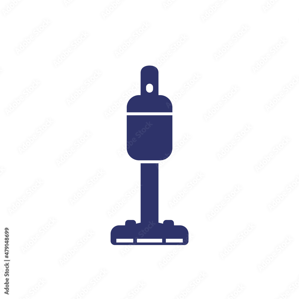 cordless vacuum cleaner icon on white cordless vacuum cleaner icon on white