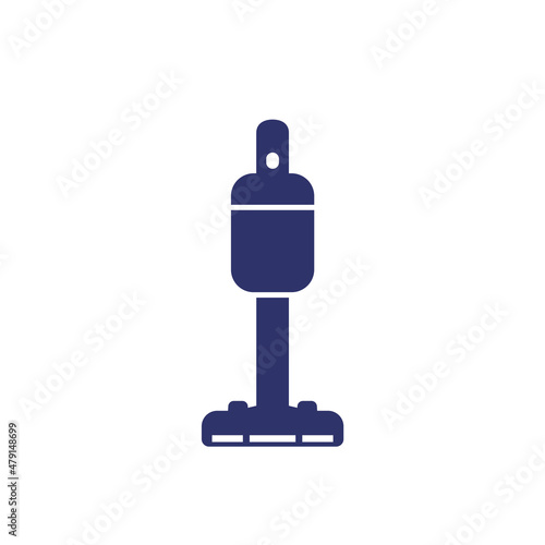 cordless vacuum cleaner icon on white