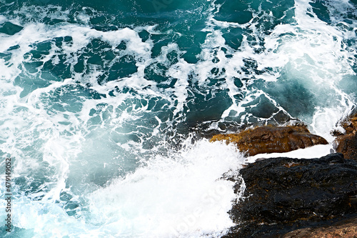 Wallpaper Mural Rocky shore. Tidal bore. Ocean shore. Torontodigital.ca