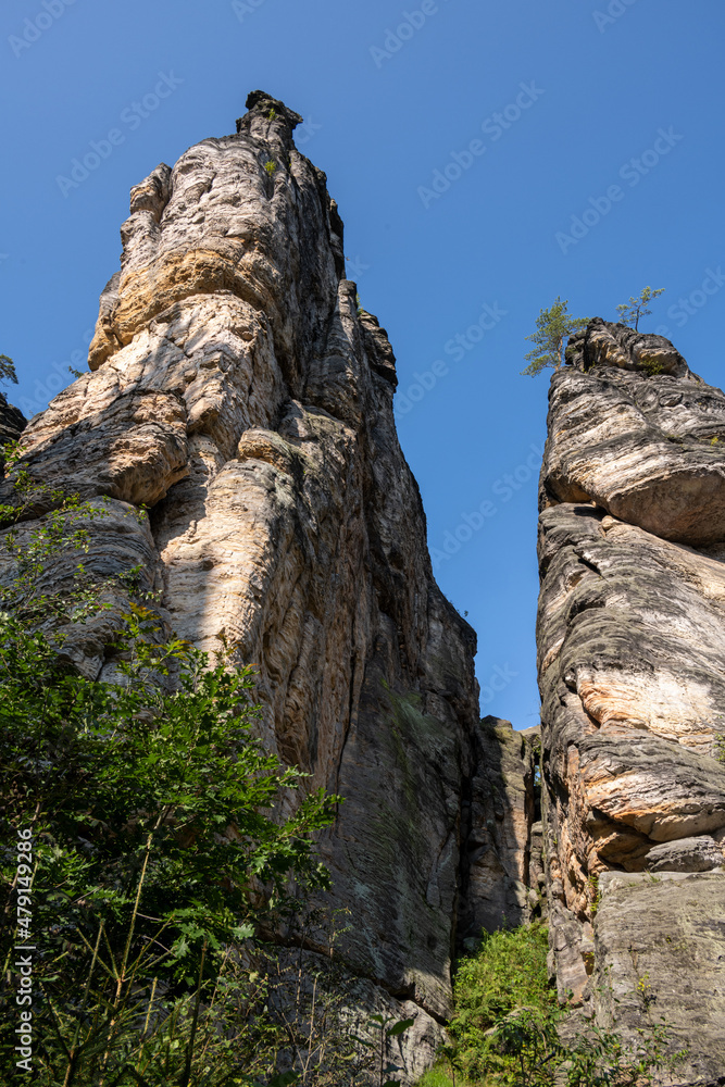 Die Sächsische Schweiz, abstrakter Sandstein