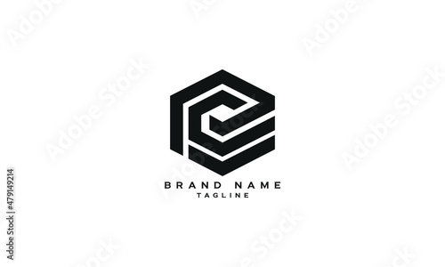 PEC, CEP, ECP, Abstract initial monogram letter alphabet logo design