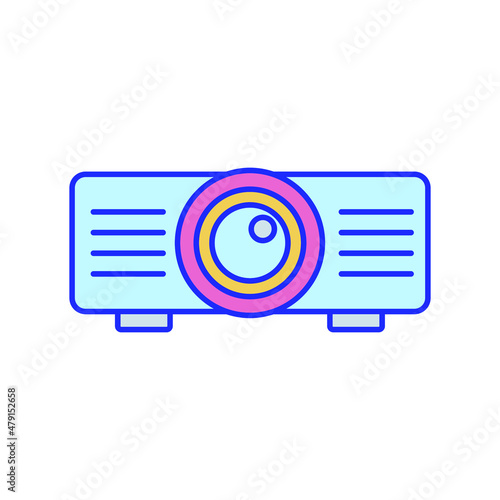 Beamer device Vector icon which is suitable for commercial work and easily modify or edit it