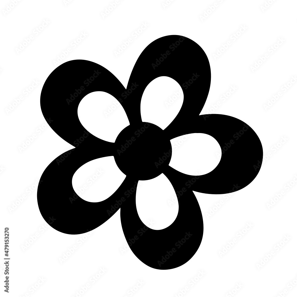 Flower vector, flower silhouette, floral illustration Flower vector, flower silhouette, floral illustration
