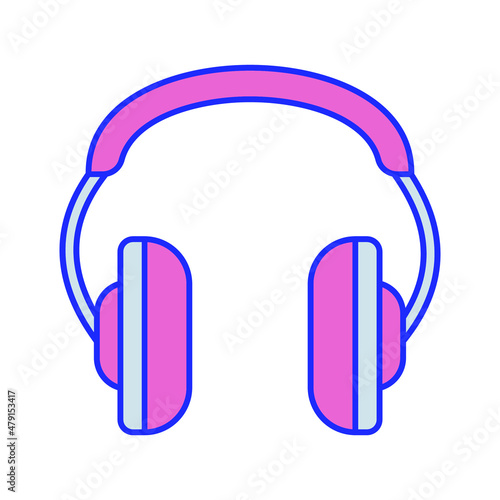 Headphone Vector icon which is suitable for commercial work and easily modify or edit it