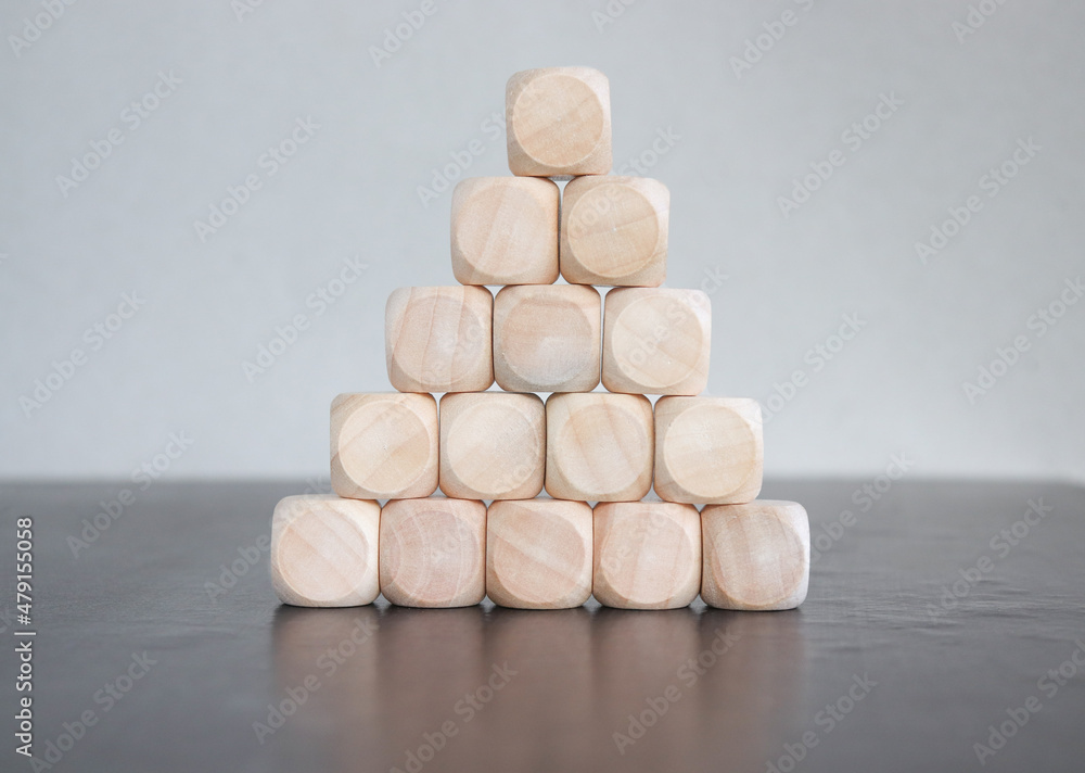 empty wooden cube on wood bacground, copy space empty wooden cube on wood bacground, copy space