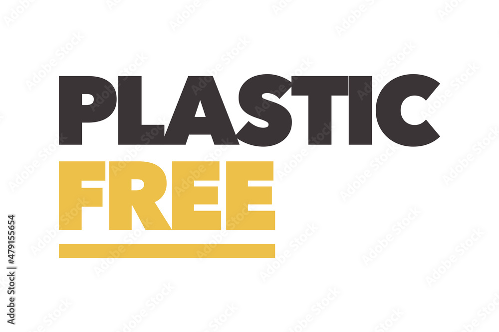 Fototapeta premium Modern, simple, vibrant typographic design of a saying