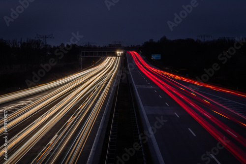 Long exposure of a german highway