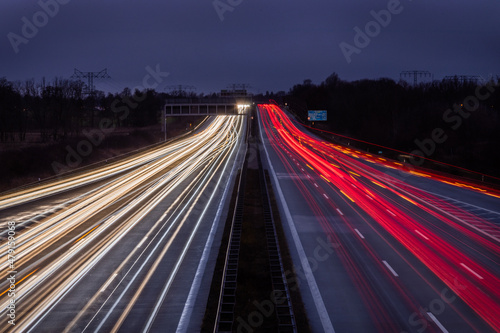 Long exposure of a german highway