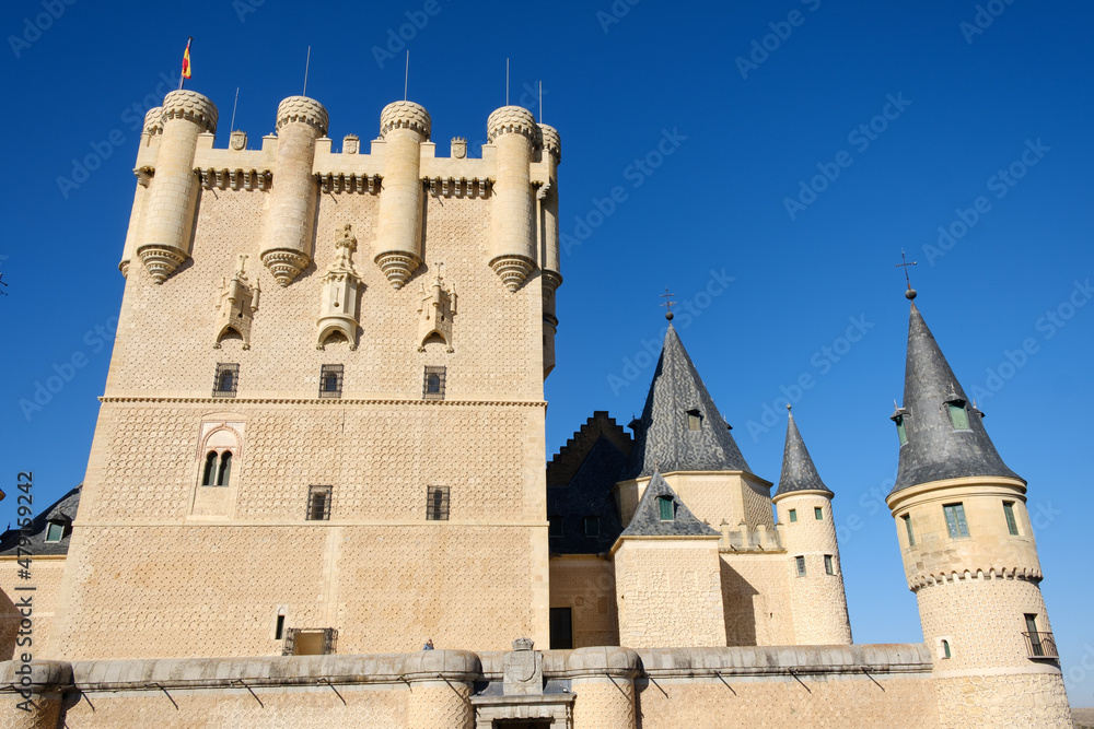 Towers of the Alcazar of Segovia, Castilla y Leon. Spain Towers of the Alcazar of Segovia, Castilla y Leon. Spain