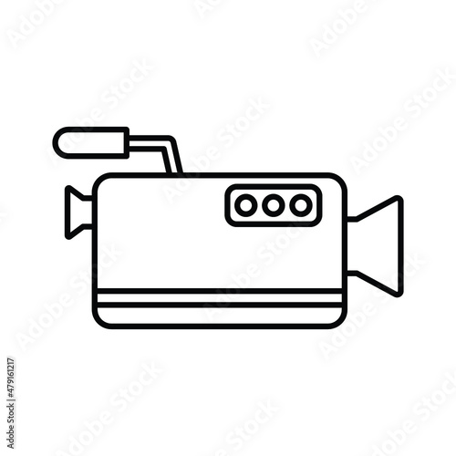 video camera Vector icon which is suitable for commercial work and easily modify or edit it