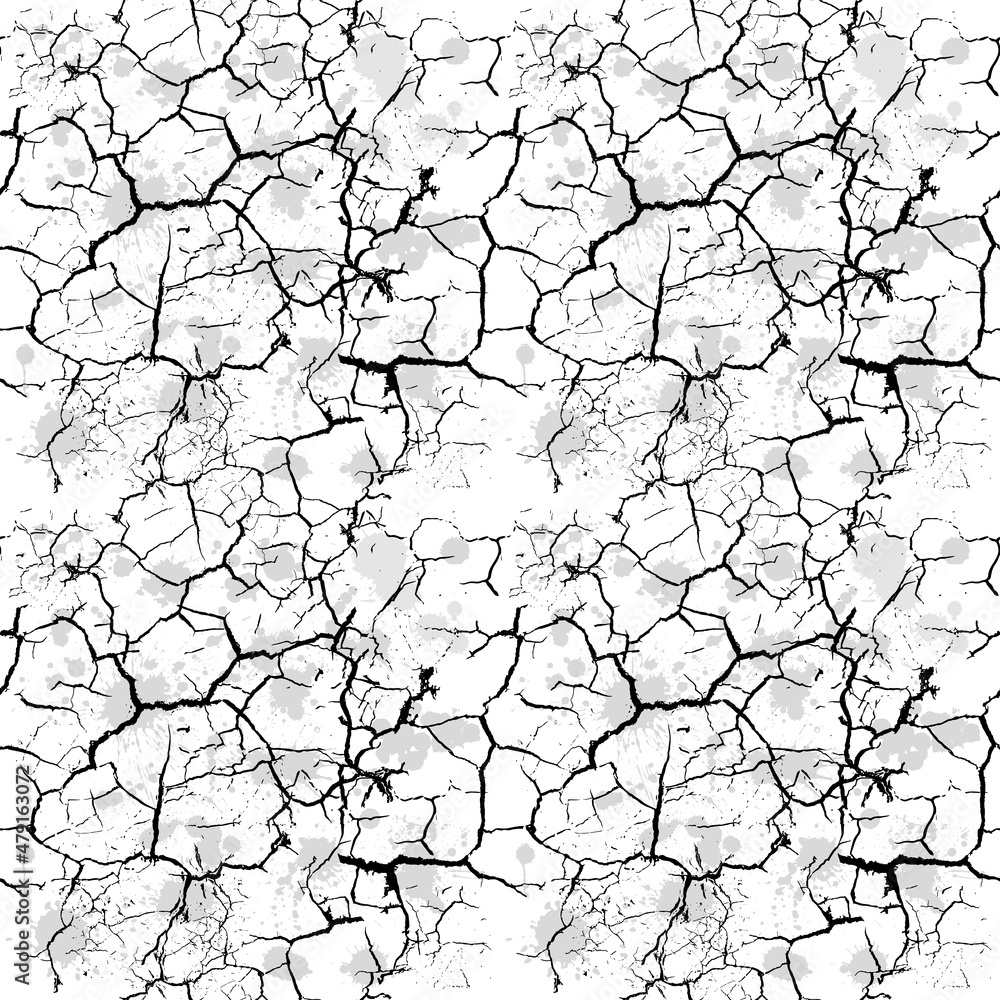 Crack seamless background. Vector illustration Crack seamless background. Vector illustration