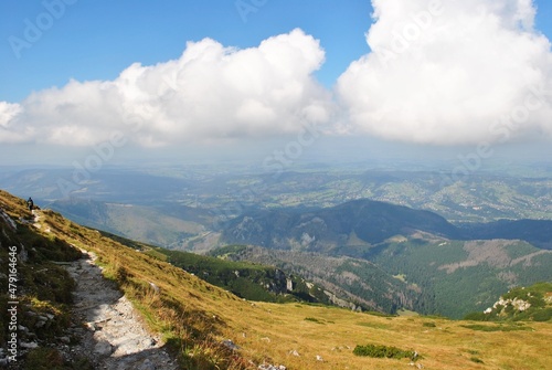 Beautiful mountain landscape. A trail leading through the Tatra National Park. © Anna